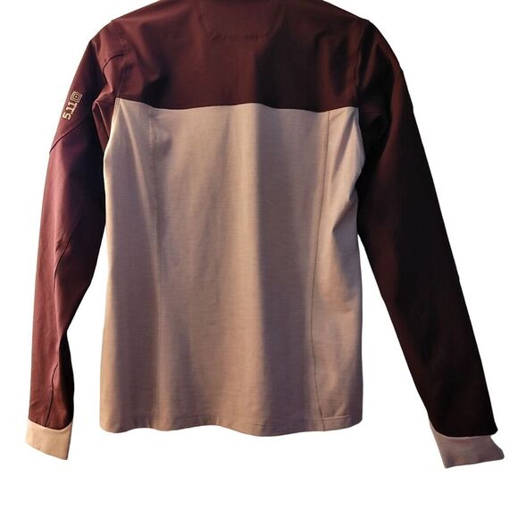 5.11 Tactical Rapid‎ Half Zip Pink Red Trim Women’s Size Small Lightweight - Picture 3 of 8